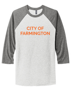CITY UNISEX TRI-BLEND 3/4 SLEEVE RAGLAN TEE