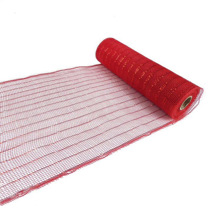 Deco Mesh Metallic Red 25cm x 9m