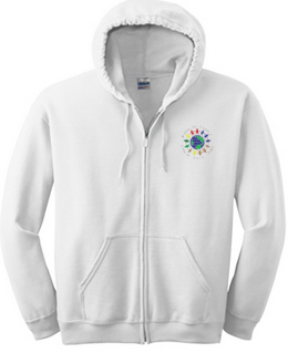 DIAMOND PATH HEAVY BLEND FULL ZIP HOODED SWEATSHIRT