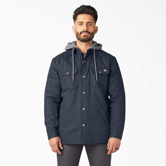 Dickies Water-Repellent Duck Hooded Shirt Jacket