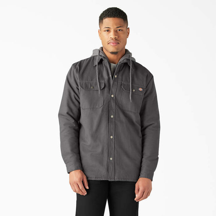 Dickies Water-Repellent Duck Hooded Shirt Jacket