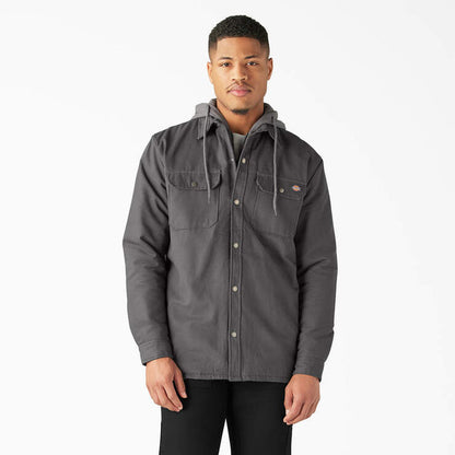 Dickies Water-Repellent Duck Hooded Shirt Jacket