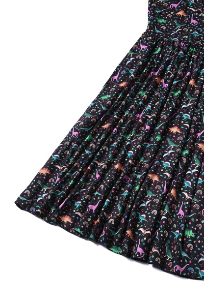 Billie Dinosaur & Rainbow Long Sleeved Dress