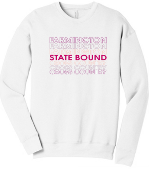 FHS GIRLS XC STATE ECOSMART YOUTH  CREWNECK SWEATSHIRT