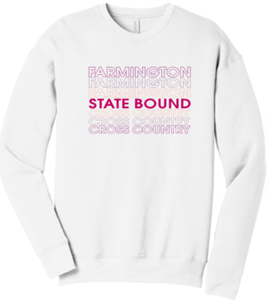 FHS GIRLS XC STATE UNISEX SPONGE FLEECE DROP SHOULDER SWEATSHIRT