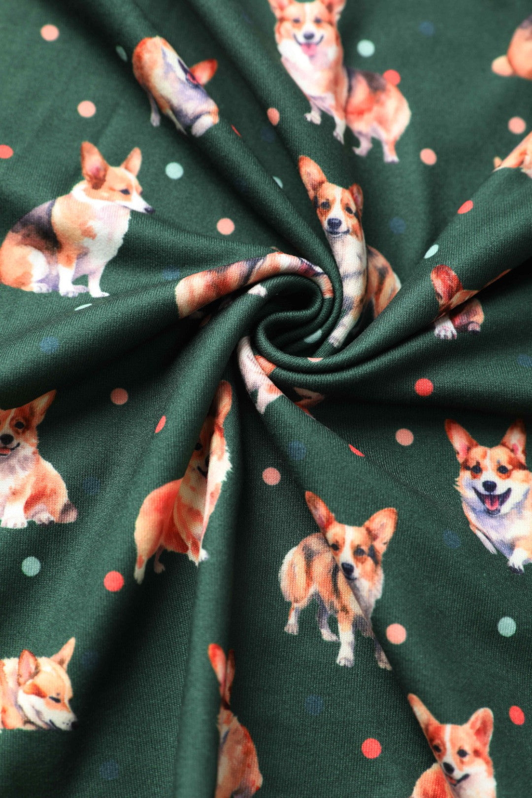 Billie Green Corgi Flared Dress