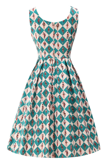 Amanda Green Vintage Circus Swing Dress