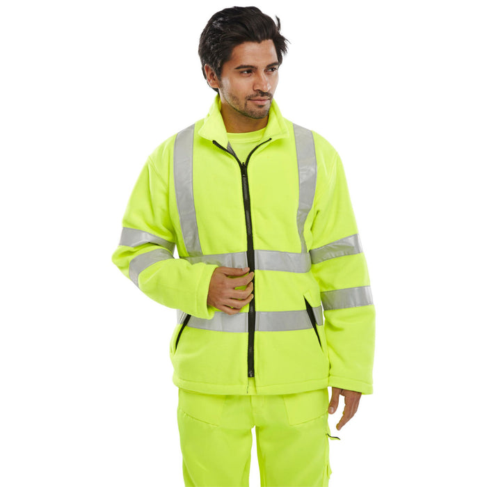 Hi Vis Carnoustie Fleece Jacket Yellow