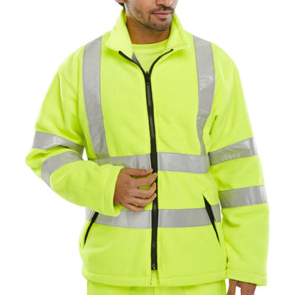 Hi Vis Carnoustie Fleece Jacket Yellow