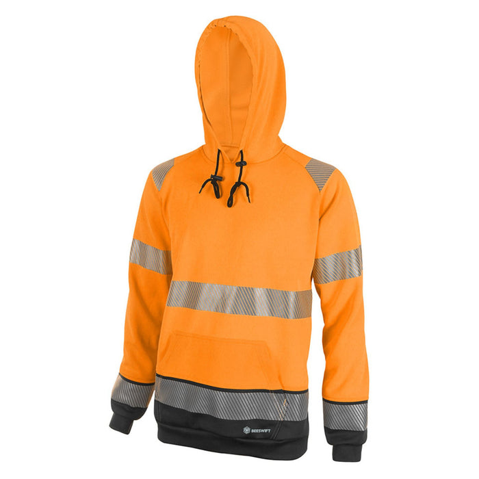 Hi Vis Two Tone Hoodie Orange