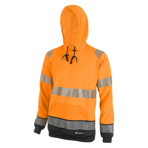 Hi Vis Two Tone Hoodie Orange