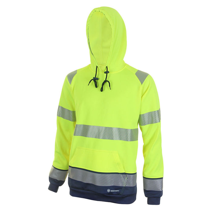 Hi Vis Two Tone Hoodie Yellow