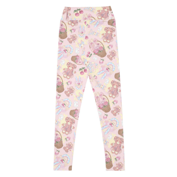 Sweet Teddy kawaii high-waisted leggings in pastel with love letters and pastel hearts