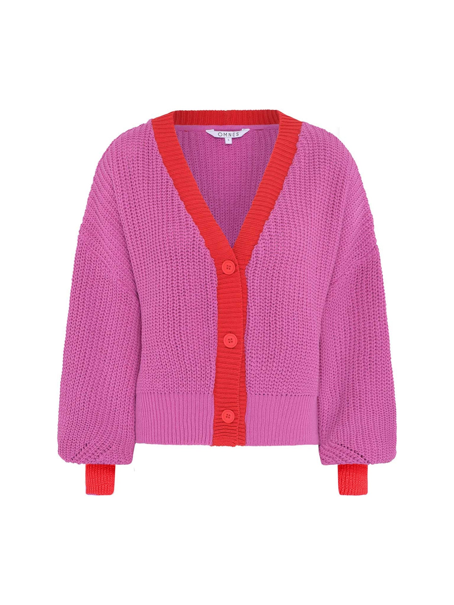 Hopper Cardigan in Pink and Red