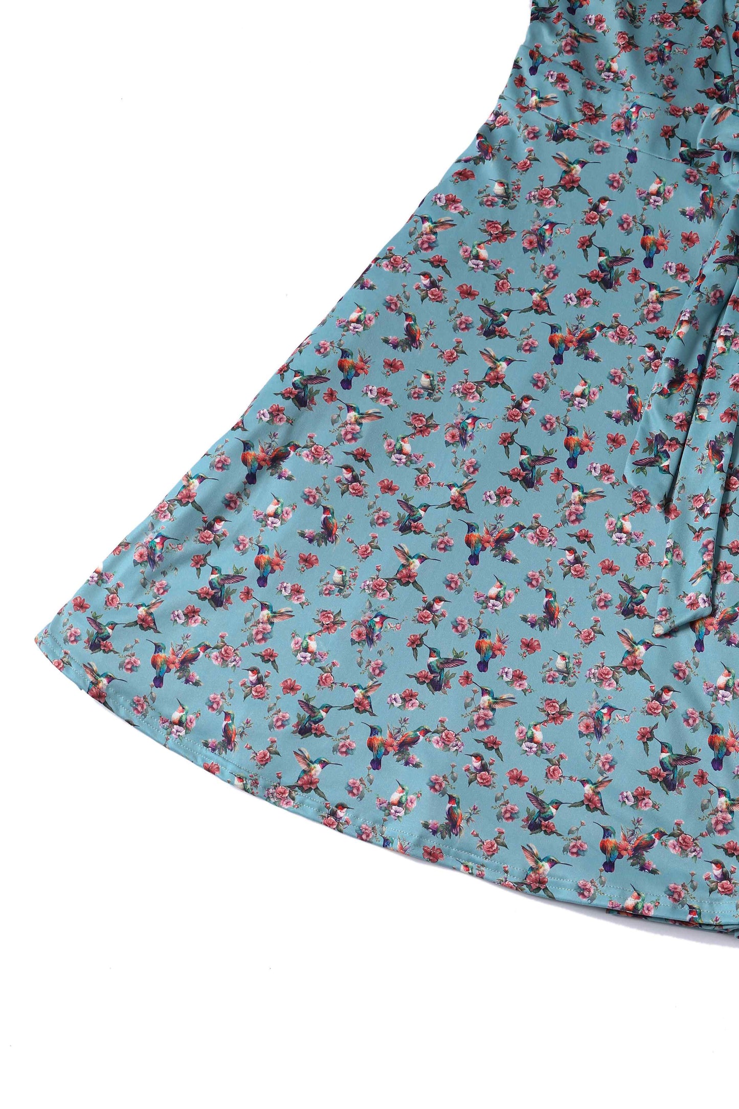 Matilda Hummingbird Blue Wrap Dress