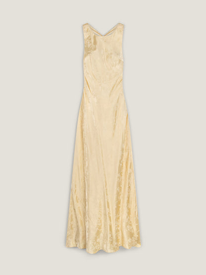Jai Jacquard Dress in Double Cream