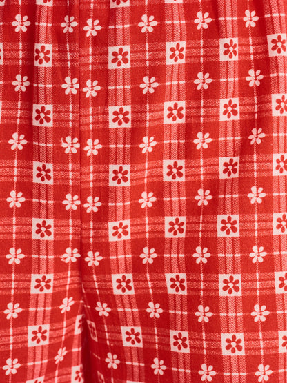 Joshua Gingham Floral Shorts