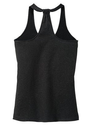 LADIES SHIMMER LOOP BACK TANK