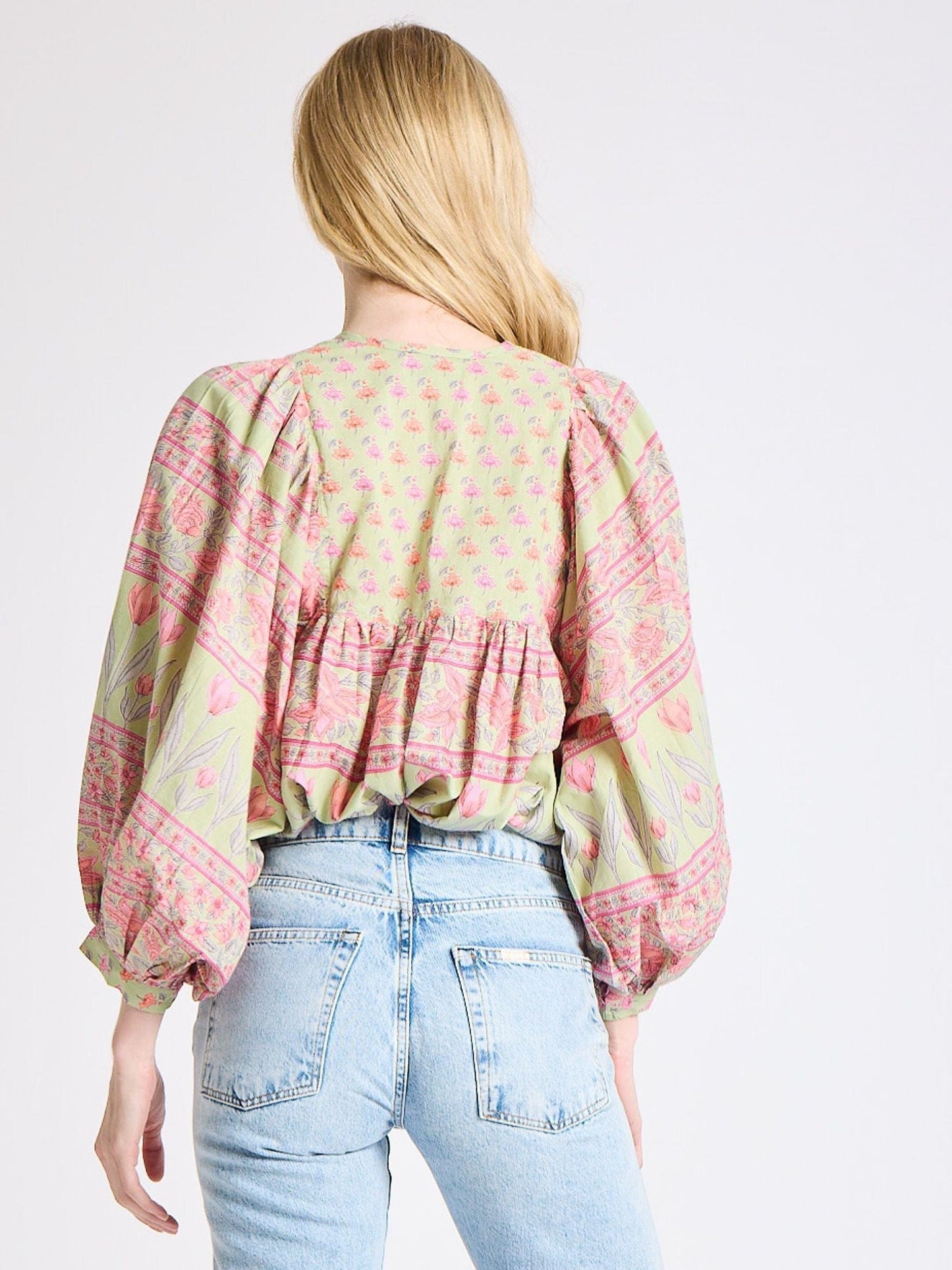 Charlie Top in Tulip Print