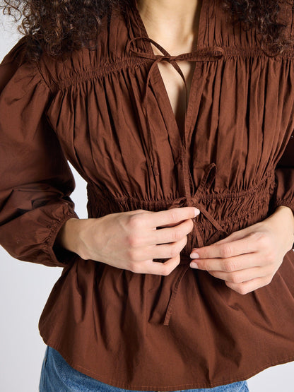 Ella Top in Chocolate
