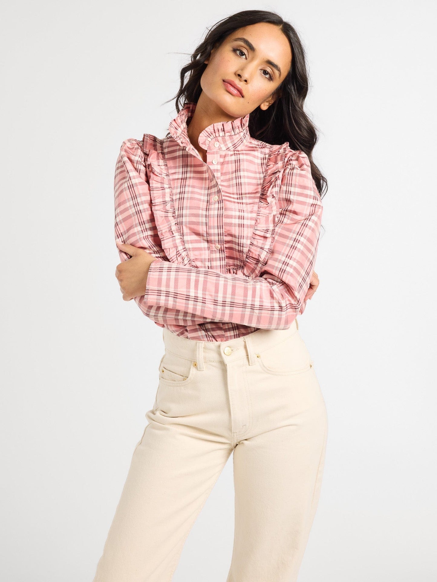 Jolie Top in Sugarplum Taffeta