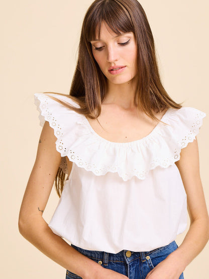Stella Top in Ivory