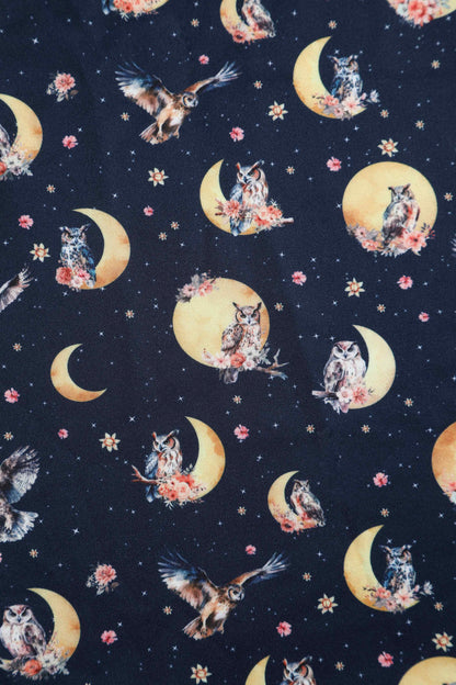 Amanda Navy Blue Night Owl Swing Dress