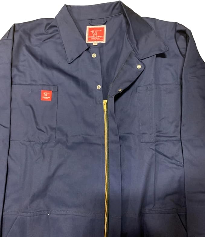 NomadPro Poly/Cotton Work Coveralls, Pre-Shrunk