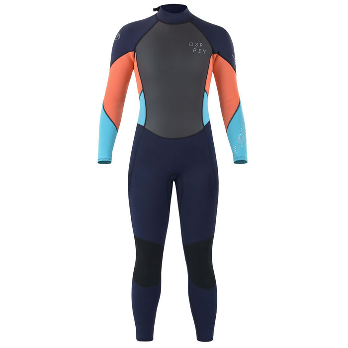 Osprey Womens Long Wetsuits 3mm Coral and Turquoise