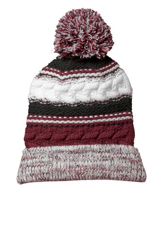 POM KNIT BEANIE