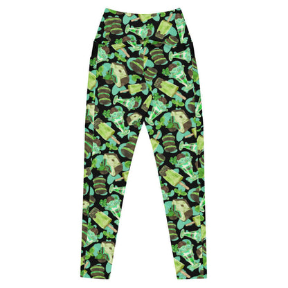 Choco Mint kawaii premium leggings in mint with sprinkle-edged popsicles and chocolate mint bites