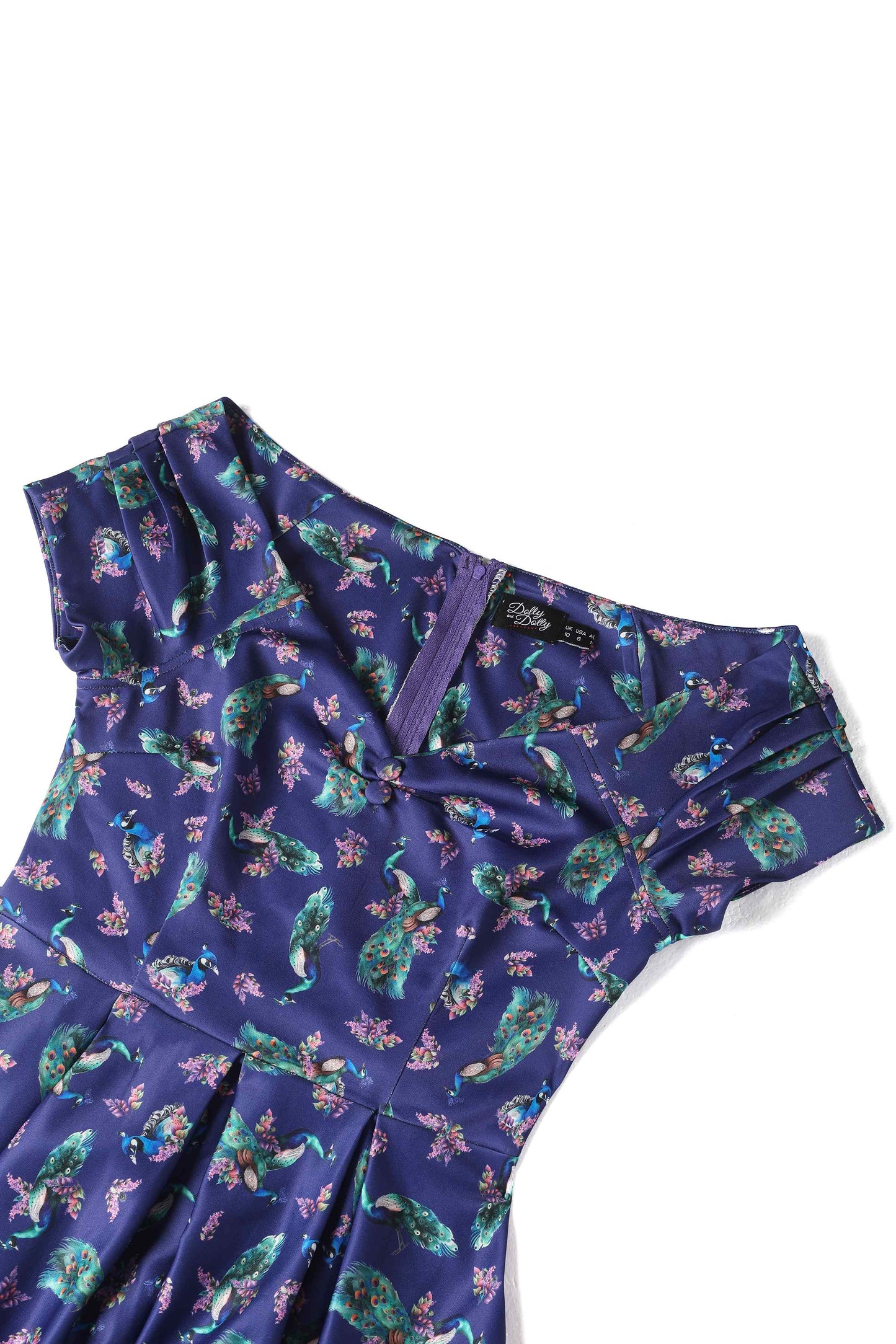 Lily Purple Peacock Circle Dress