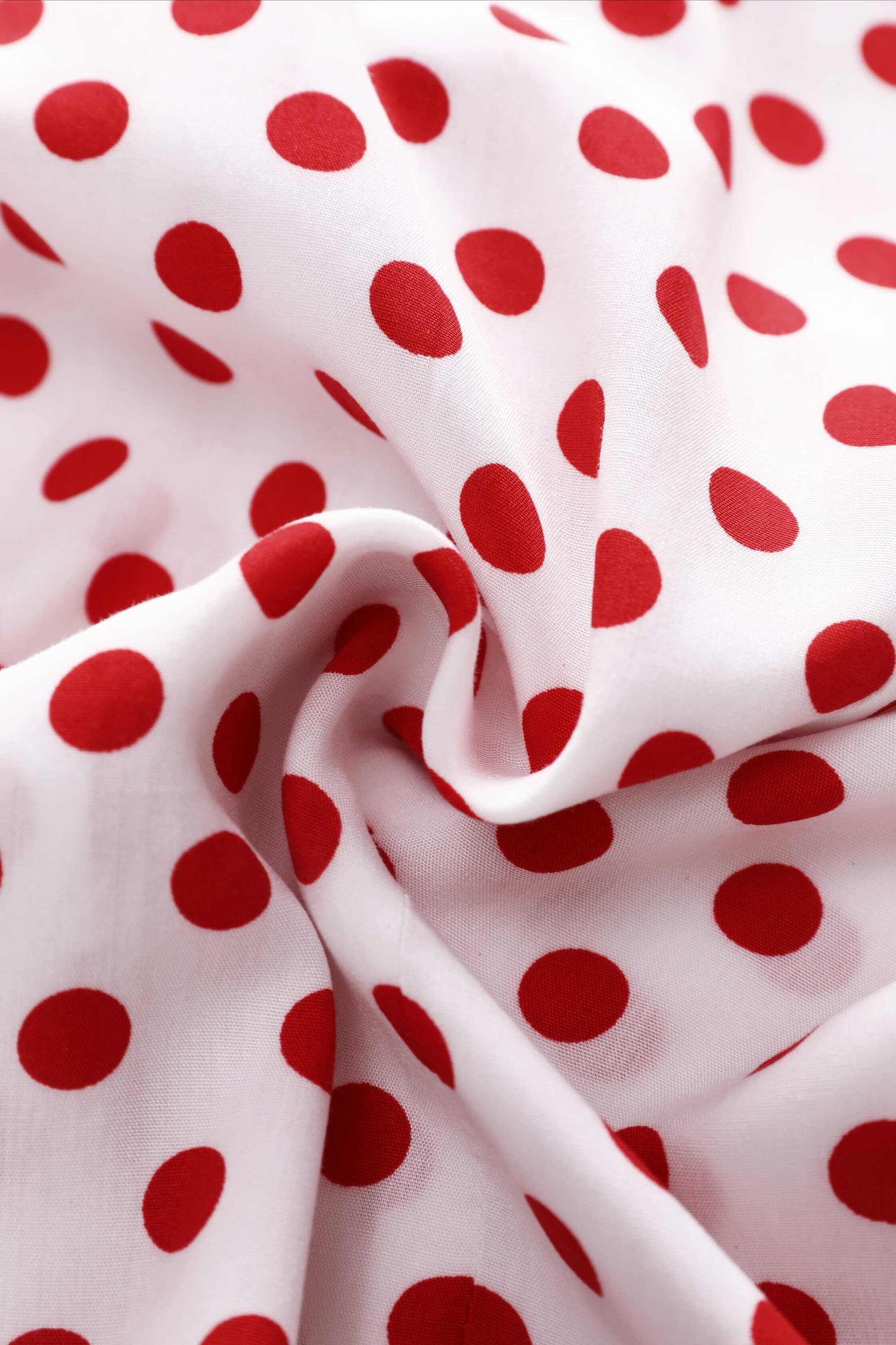 Margaret Red Polka Dot Long Sleeved Blouse