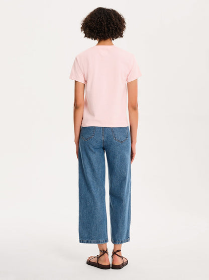 Rose Baby Tee in Pink