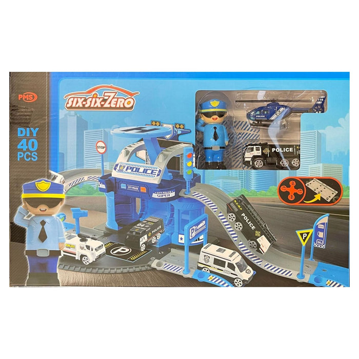 Six-Six-Zero Police Station 44 Piece Playset