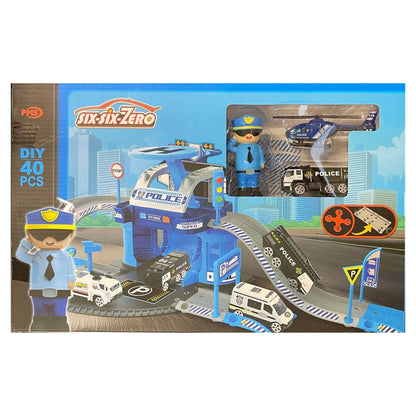 Six-Six-Zero Police Station 44 Piece Playset