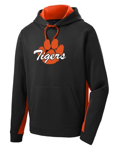 SPORT-WICK FLEECE COLORBLOCK HOODED PULLOVER