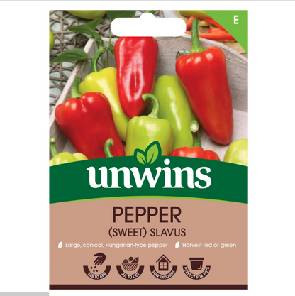 Unwins Sweet Pepper Slavus Seeds